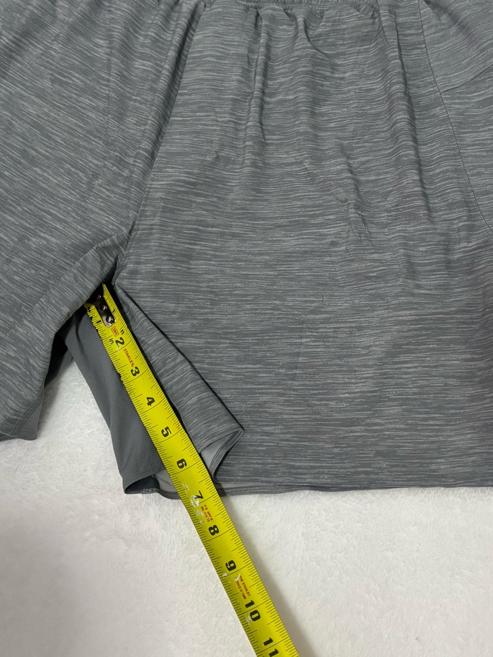 LULULEMON ATHLETICA Men's Performance Grey Athletic Shorts - Picture 12 of 12